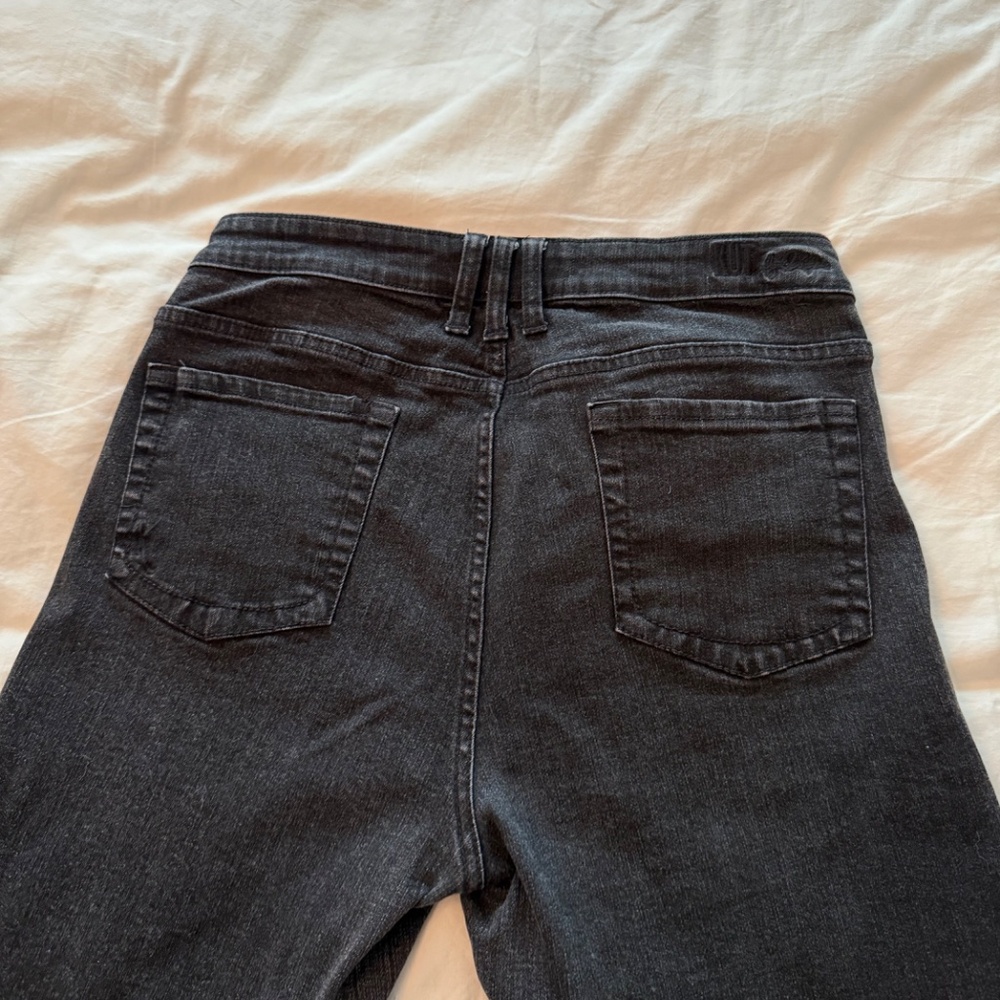 Kut from the Kloth Black Straight Leg Jeans Size 10 - Picture 3 of 6